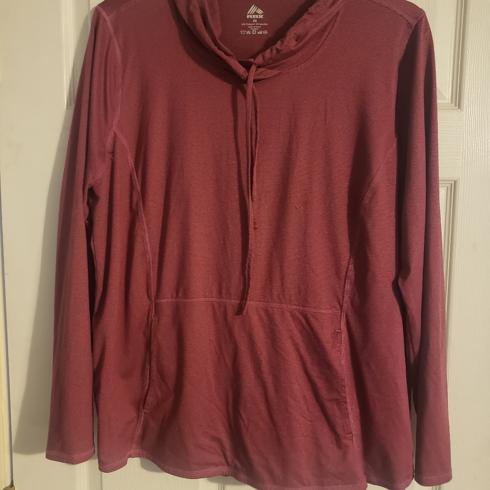 Reebok 2X Pink Athletic Hoodie